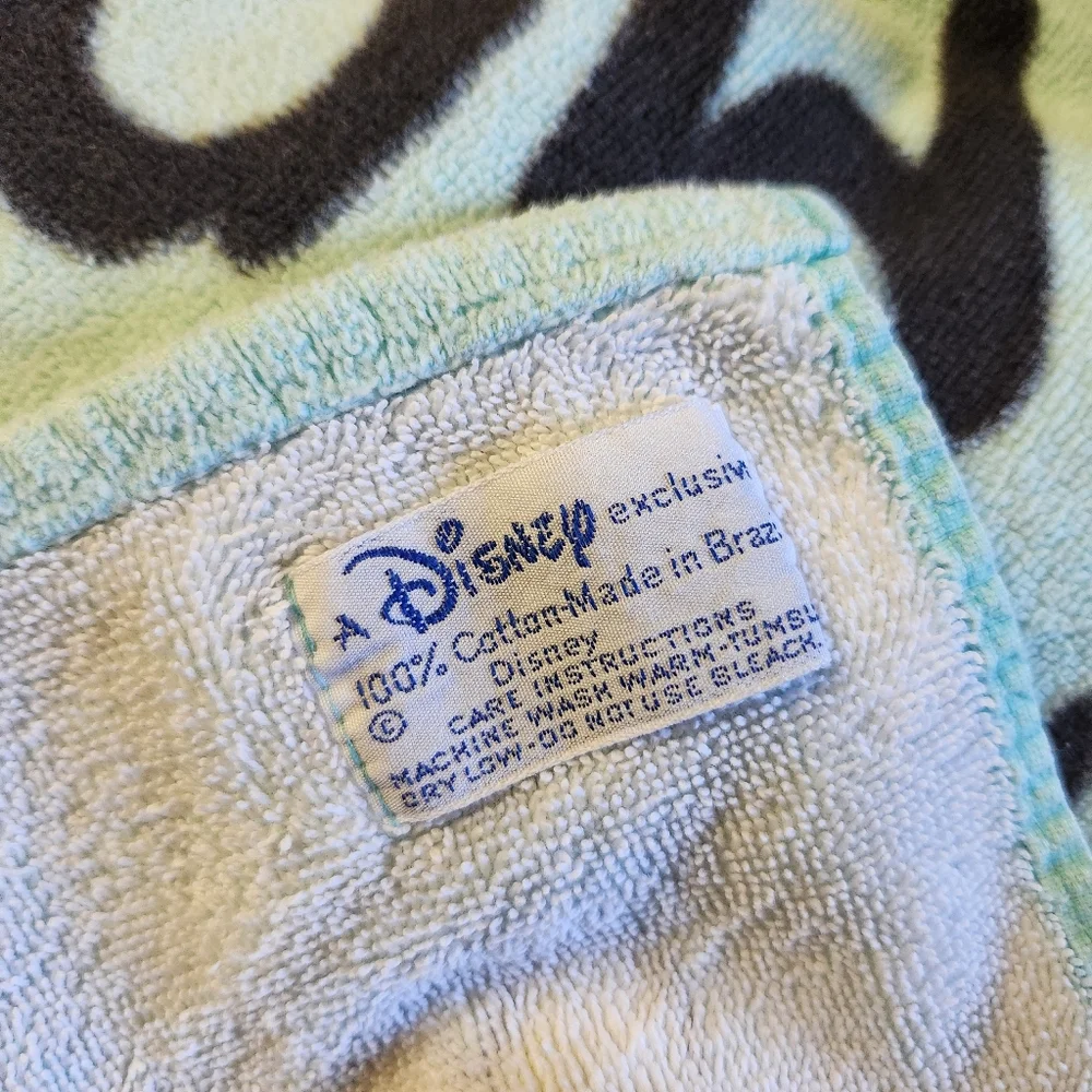 Vintage Disney Mickey Mouse Beach Towel Summer Pool Shells Cotton